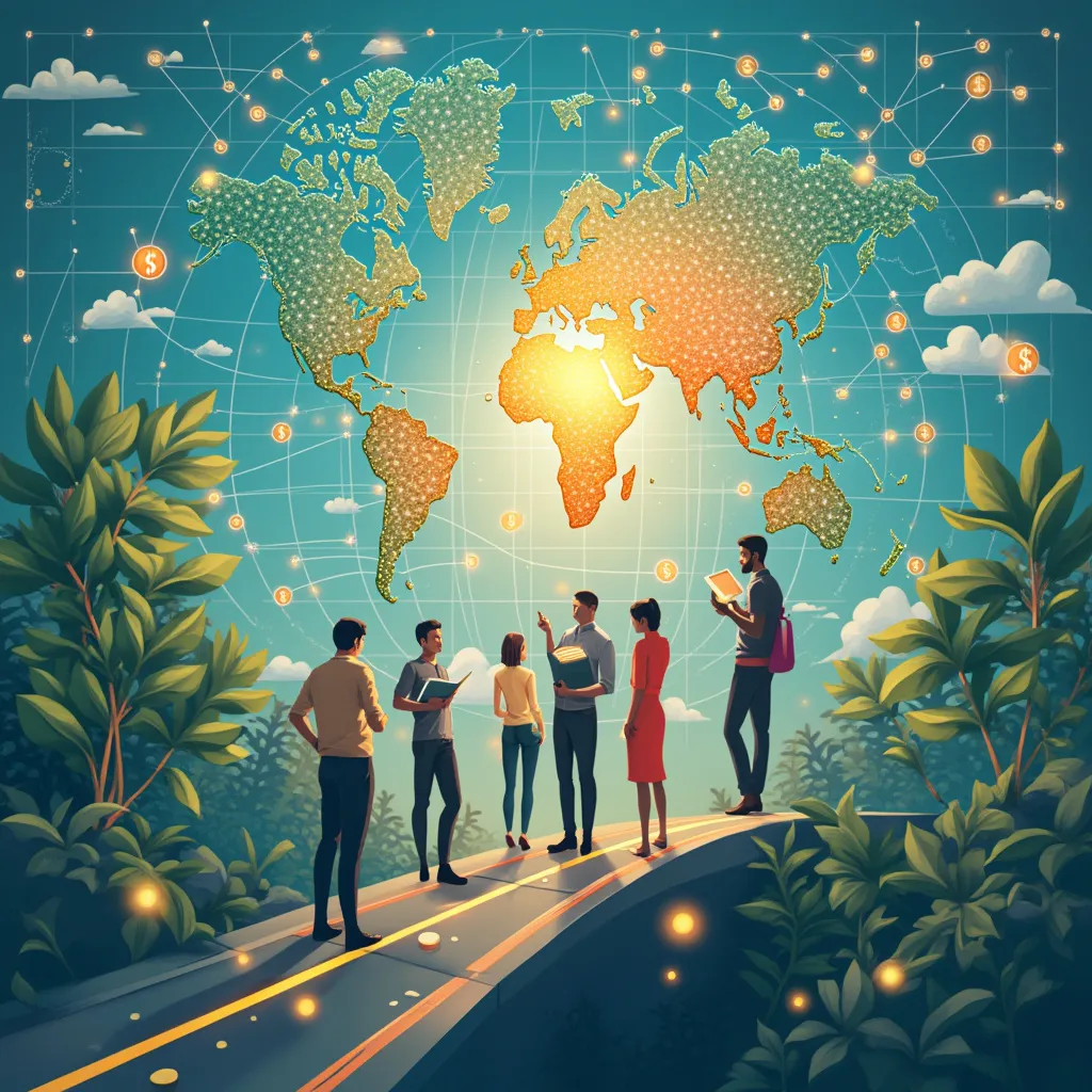 未来金融与管理的愿景图